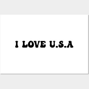 I Love USA Posters and Art